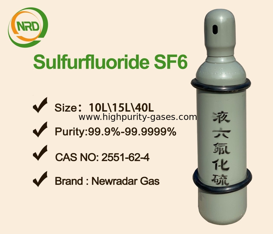 Sf6 Sulfur Hexafluoride Electronic Gases High Purity 99.999% Non - Toxic
